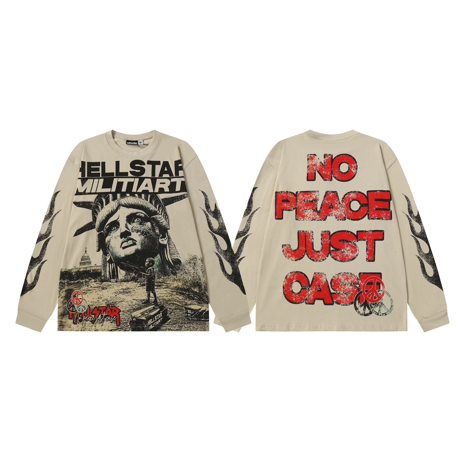 Hellstar Statue of Liberty Street Long Sleeve T-shirt